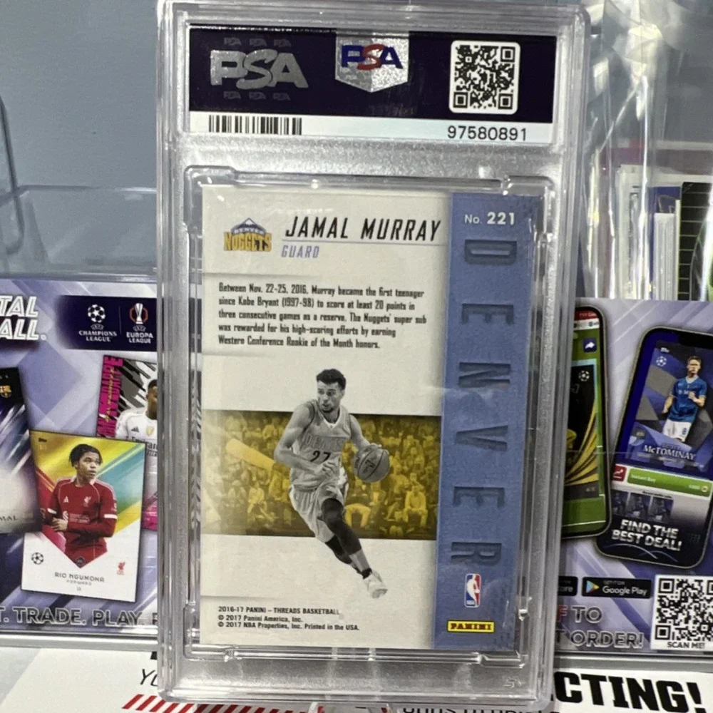 Panini 2016-17 Threads Leather Jamal Murray #221 Rookie Denver Nuggets